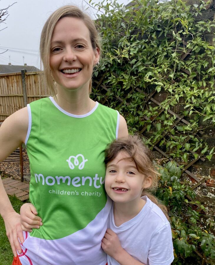 A Momentum fundraiser and her daughter