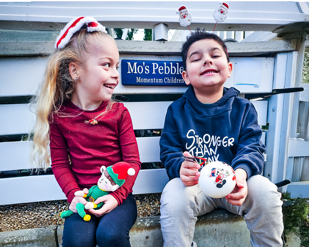 Momentum-supported family enjoying a short respite break together