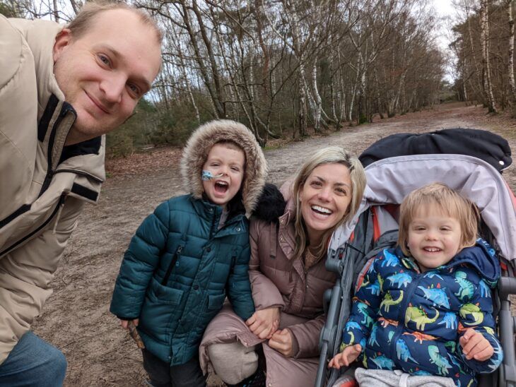A Momentum supported family enjoy a respite break