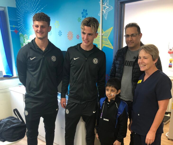 Chelsea U21s with Momentum supported family