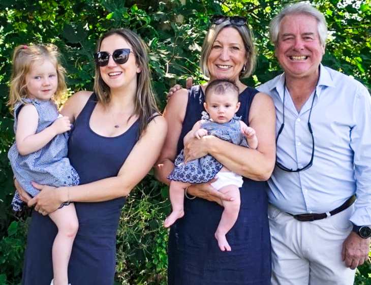 Momentum Ambassador Ian Ashpitel with a Momentum supported family