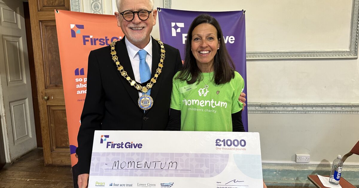 Claremont Fan Court School’s Charity program wins £1,000 for Momentum Momentum Children's Charity