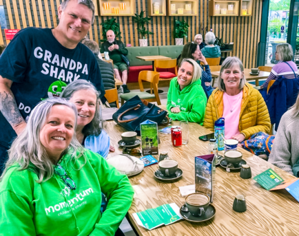 A group of grandparents supported by Momentum meet up