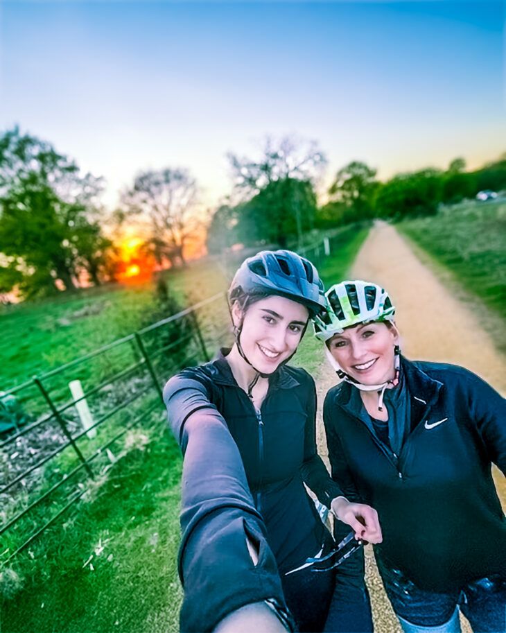 Two fundraisers take on a cycling challenge for Move for Momentum