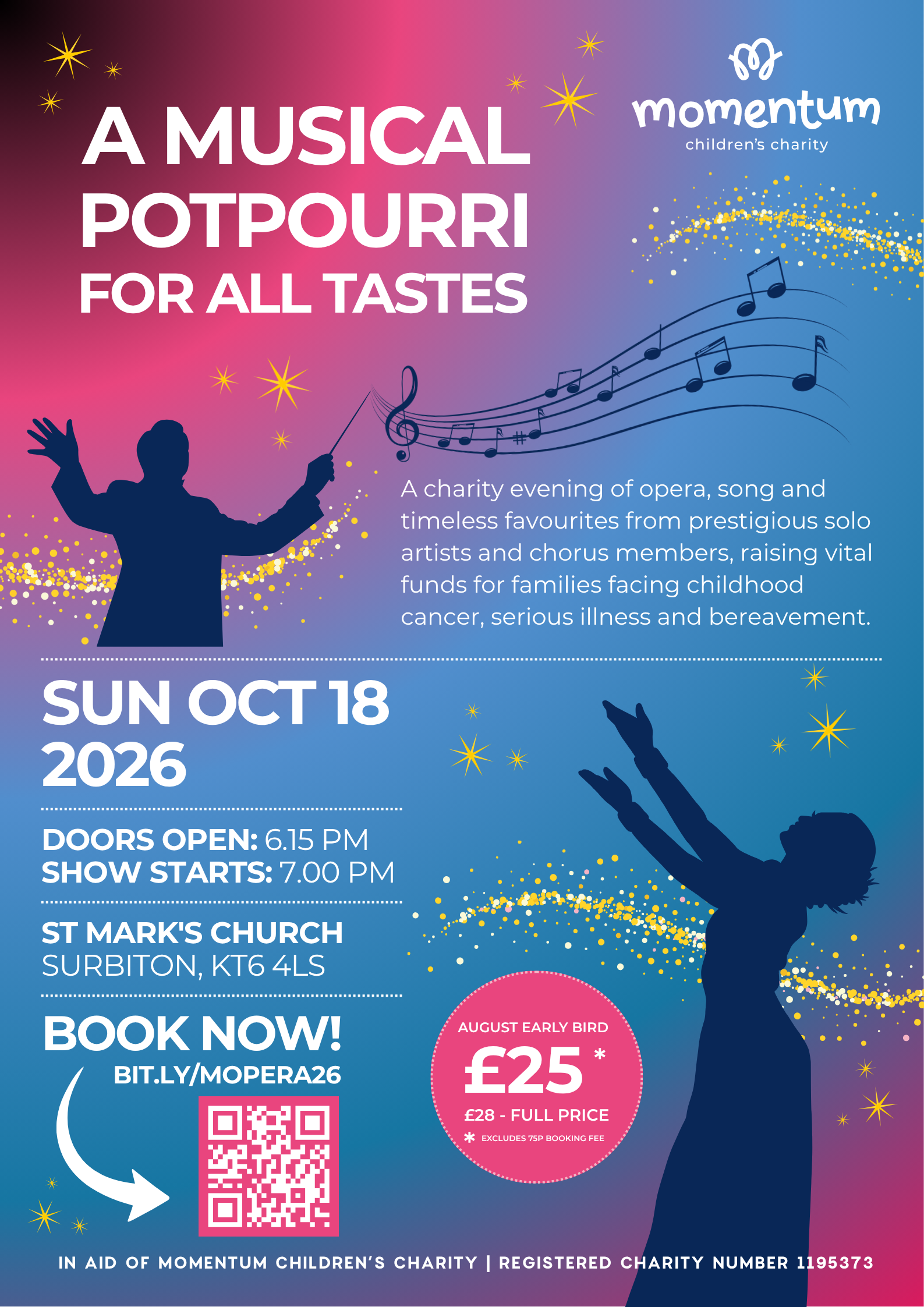 Opera show event poster. Book tickets on Ticket Tailor.