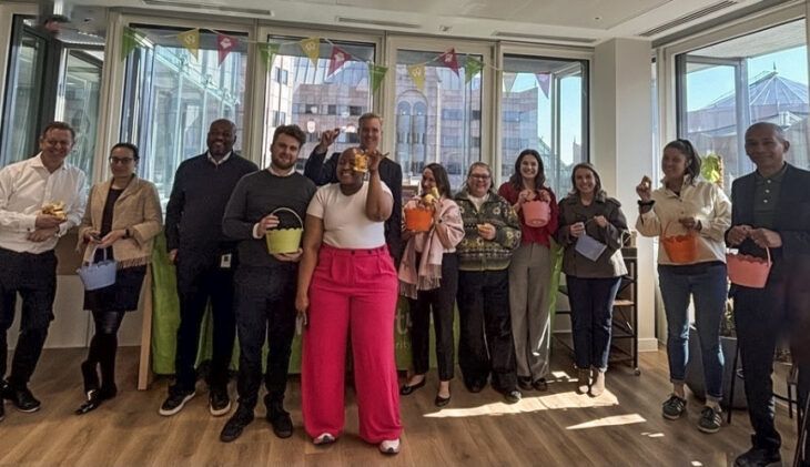A team of employees from Robeco take on a fundraising challenge for Momentum.