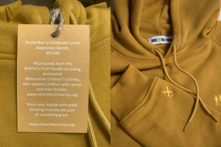 The gold 2024 trust hoodie