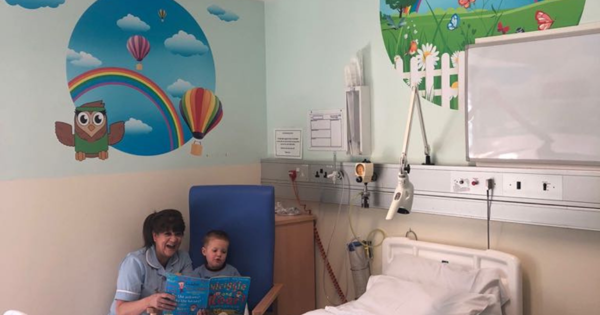Hot air balloons and spring meadows come to Epsom Hospital Children's